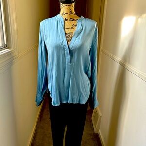 Vince Light Blue Silk Blouse 8